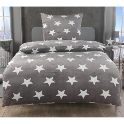 TEMU Plush Warm Fluffy Bedding Set 135x200 155x220 Star Pattern With Chic , Pillowcase 80x80 Cm, Winter Fleece Bedding With Zipper Image