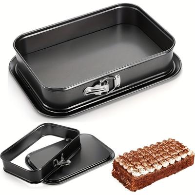 TEMU Carbon Steel Cake Moulds - , Spring-loaded Design, Durable And Rust-resistant, For Home And Business Use, Perfect Gift For Baking Enthusiasts, Faridabio Image