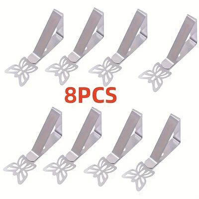 TEMU 8 Stainless Steel Tablecloth Clips For Picnics, Outdoor Events And Parties Image