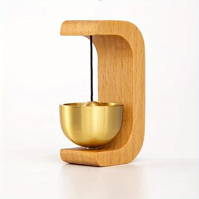 TEMU Wind Chime With Pure Copper Bells, Suitable For Indoor Use As Door-hanging Reminder Decoration Item, Suction Type Image