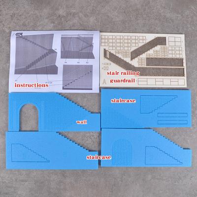 TEMU Assembly Architectural Model Sand Table Shed Factory Floor Repair Workshop 2 Storey Warehouse Diorama Scale Model Kit 1/32 1/35 Image