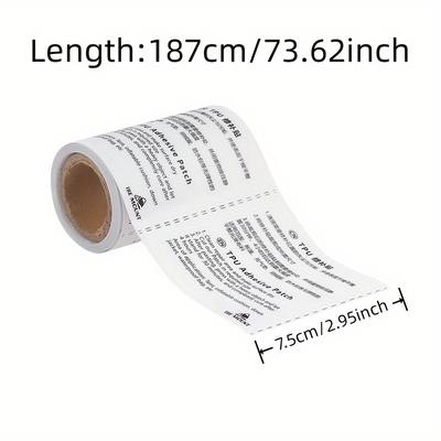 TEMU Tpu Transparent Repair Patch Tape, Waterproof And Tear-resistant, Universal Application For Tents, Canopies, Air Mattresses, And More - Leakproof Flexible Adhesive Sealant Image