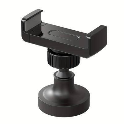 TEMU 1pc Heavy Duty Aluminum Alloy Gym Magnetic Phone Holder, 360 Rotation Universal Cellphone Mount, Non-waterproof Iron Surface Attachment For Fitness & Workout Image