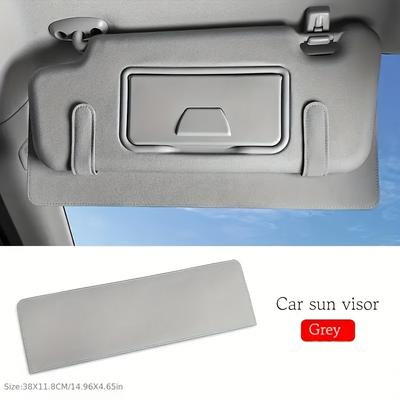 TEMU Car Sunshade Extension - , Uv Protection, Black Matte , Adjustable Strap For Fit, Suitable For Vehicle Models, Sun Visor For Car Image