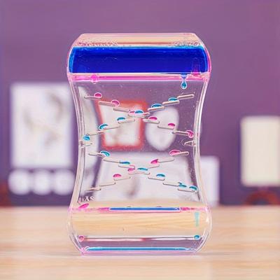 TEMU Liquid Bubble Flow Timer - Fun Oil Timer Time Management Tool, Multi-functional Scene, Student Gifts Image