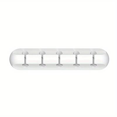TEMU 1pc Self-adhesive Silicone Cable Holder Clip For Smartphone Data Lines - Desktop Organizer, Office Supplies, Cord Management|functional Design|flexible Organizer, Cable Organizer Image