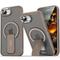 téléphone Coque Pour Apple AirTag iPhone 16 Pro Max Plus iPhone 15 Pro Max Plus iPhone 13 12 11 Pro Max Coque Arrière Adsorption Magnétique avec Support Translucide Magnétique PC