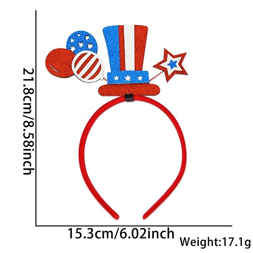 Costume de Carnaval 2026 Bandeau Drapeau des États-Unis Occasionnel Adulte Femmes Mascarade Jour de l'Indépendance / 4 Juillet 4 juillet Occasionnel Festival Déguisements d'Halloween faciles Se