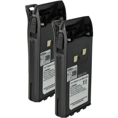 Vhbw - 2x Akku kompatibel mit Albrecht DB270, DB271 Funkgerät, Walkie Talkie (1700 mAh, 7,4 v, Image