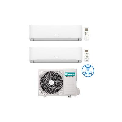 Hisense Hi Comfort Wifi R32 Dual Split Inverter Klimaanlage 7000 + 9000 BTU mit EU. 2AMW42U4RGC