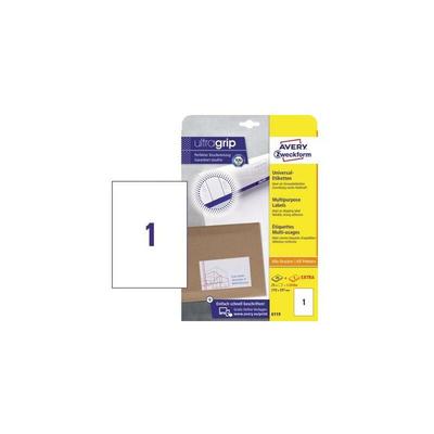 Universaletikett ultragrip 210 x 297 mm (B x H) Papier weiß 30 Etik./Pack. Image