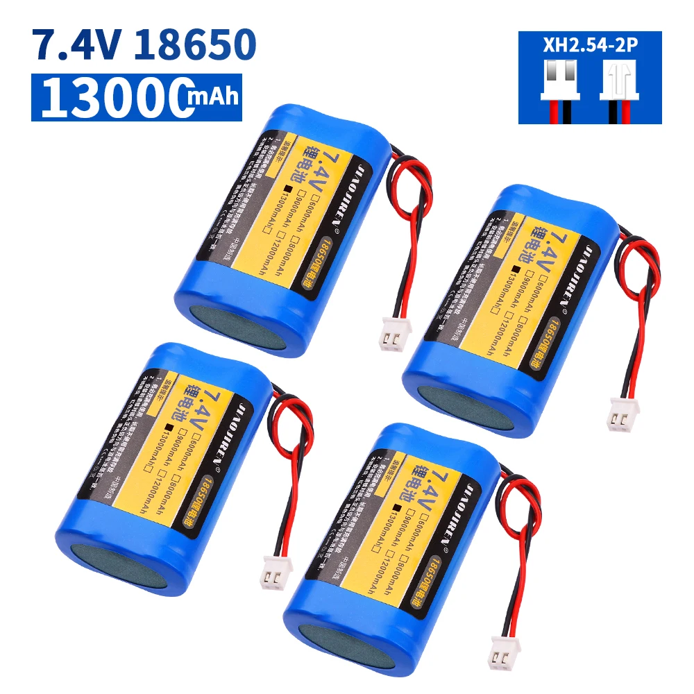 XH2.54 Stecker 7,4 V 13000 mah 18650 li-ion wiederaufladbare batterie pack mit 7,4 V 18650-2S lithium-batterie Für megafon lautsprecher teile Image