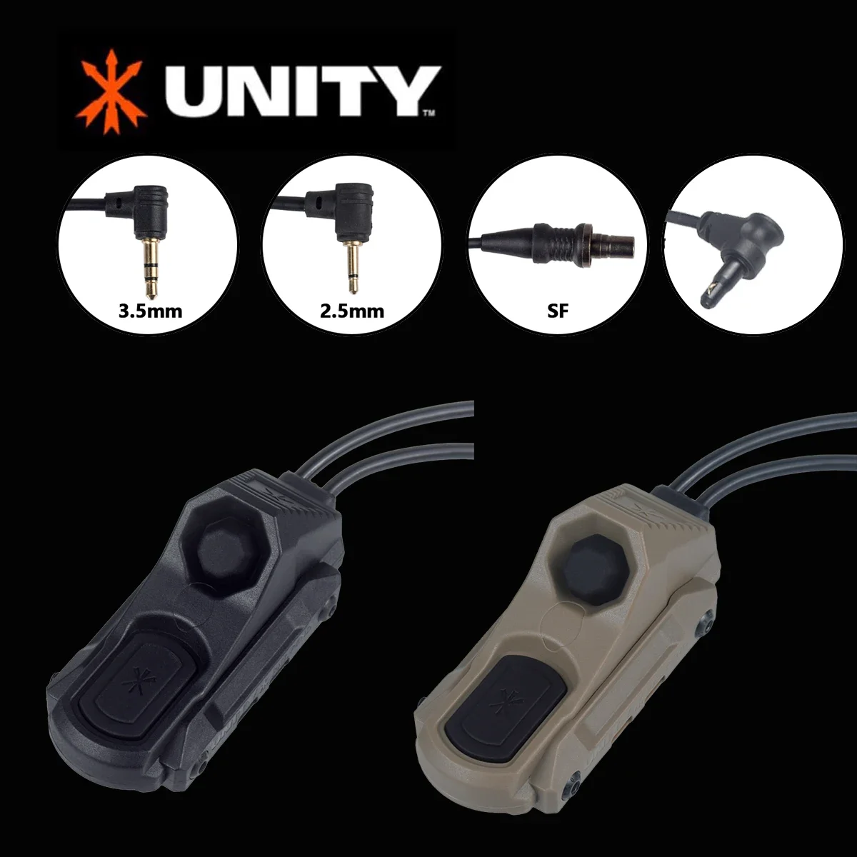 UNITY AXON Remote In-Line Dual Function Druckschalter Taschenlampe PEQ NGAL Laser SureFire M300 M600 2,5 3,5 Kranstopfen Image