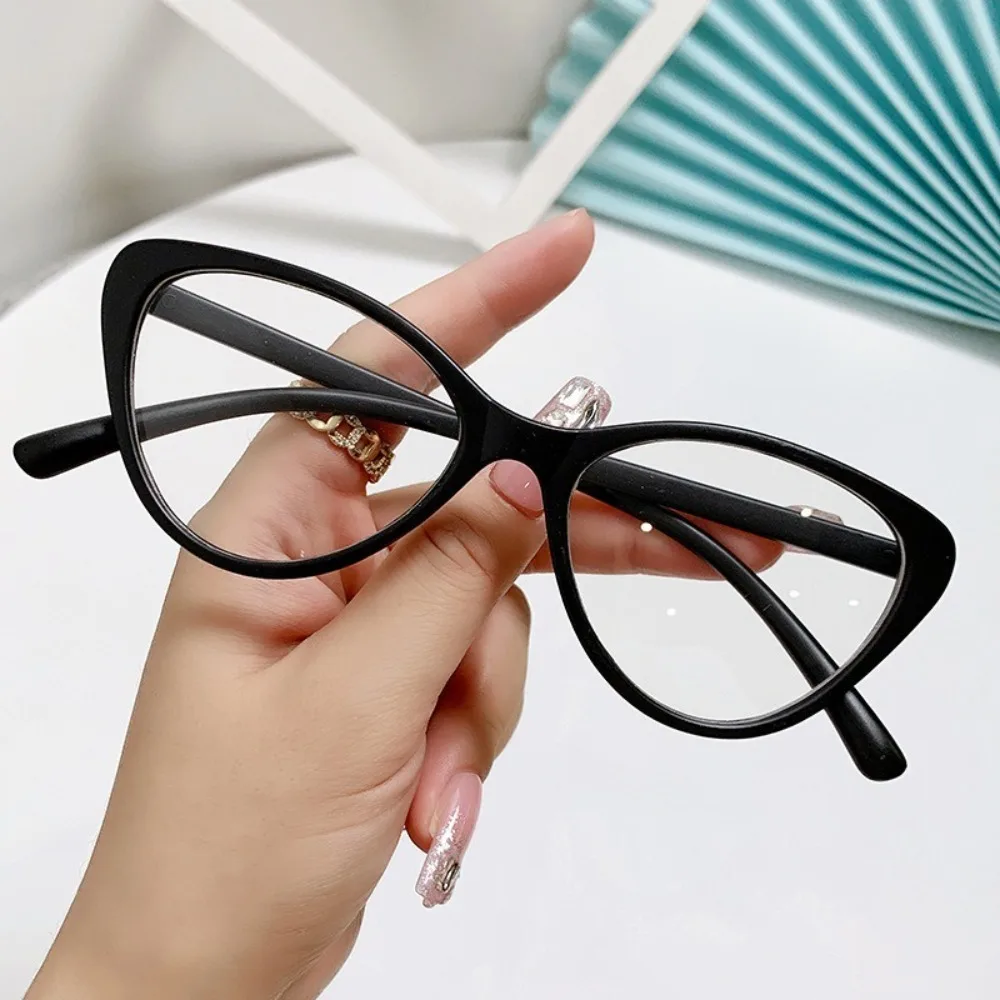 Anti-Strahlung Brille Katzenauge Blaulicht blockierende Brille austauschbare Gläser trend ige Vintage Mode Brillen Image