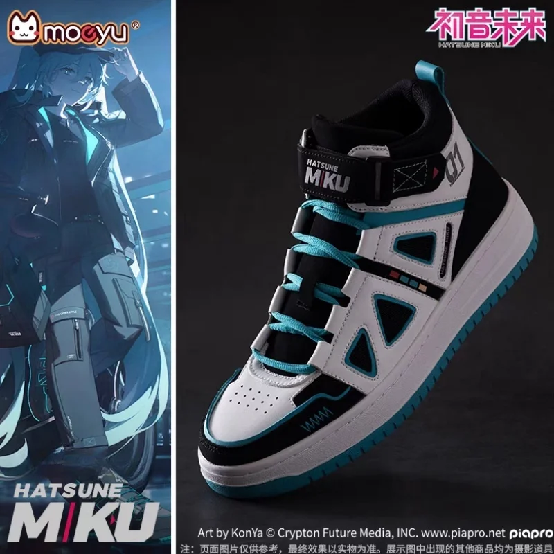 Heißer Moeyu Hatsune Miku Schuhe Für Männer Vocaloid Cosplay Männlichen Turnschuhe Frauen Tennis Sport Sportlich Anime Figur Schuh Casual Schuhe