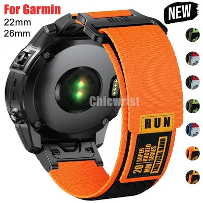 Für Garmin 22 26mm Nylon Loop Strap 5 Plus 6Pro 7Pro Easy Fit Armband Uhr Band Fenix7XPro 5XPlus 6XPro Armband Tactix7 Gürtel