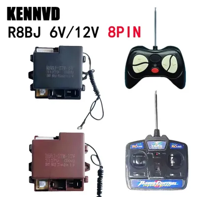 27 MHz Kinder-Elektroauto-Fernbedienung, R8BJ-27M-12V Kids Ride on Toys Car RC Receiver Controller Sender