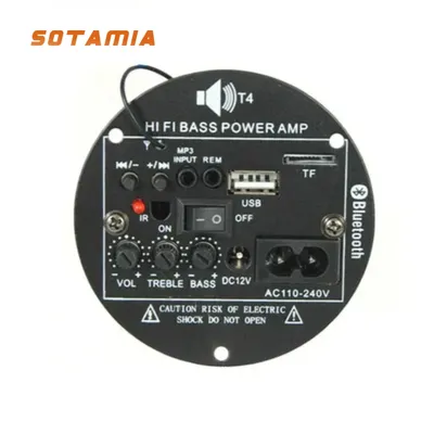 SOTAMIA 30W Bluetooth Verstärker Audio Board 12V 220V Subwoofer Verstärker Auto Amp Unterstützung TF Image