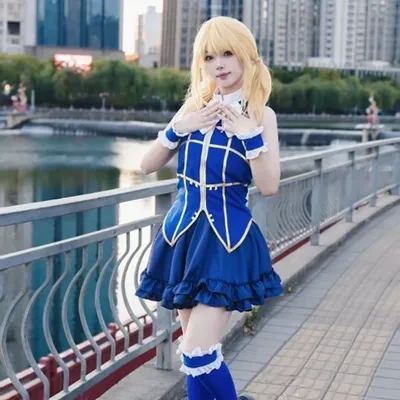 Lucy Heartfilia rückenfreies Polyester-Halloween-Kostüm für Erwachsene Image