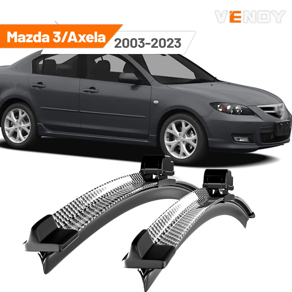 Für Mazda 3 Axela 2003-2023 2004 2008 2009 2013 2014 2019 2020 2021 2022 2 stücke Frontscheibe Wischer klingen Scheibenwischer Image