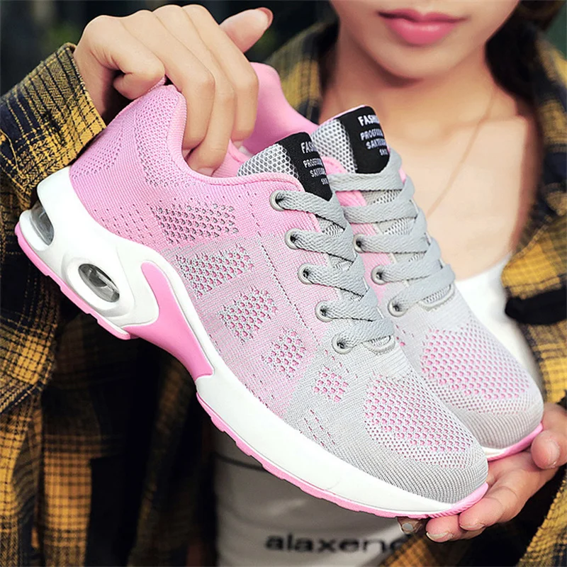 Frauen Laufschuhe Atmungsaktive Casual Schuhe Outdoor Leichte Weiß Tenis Sport Schuhe Casual Walking Turnschuhe für Wamen