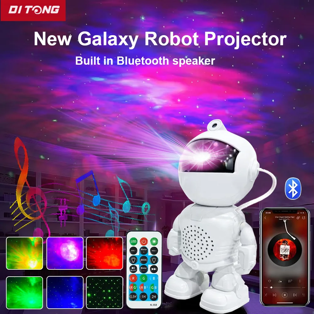 Galaxy Star Astronaut Projektor Licht Sternenhimmel Porjectors Lampe Dekoration Schlafzimmer Zimmer Nebula LED Nachtlicht Kind Erwachsene Geschenk