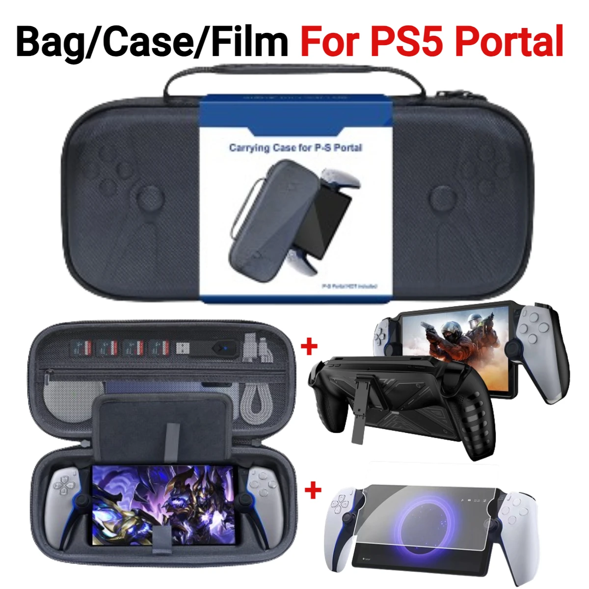 Tragbare Tasche für PS5 Portal Fall EVA Hard Shell Lagerung Tasche Für Sony PlayStation 5 Portal Handheld Spielkonsole Zubehör Image