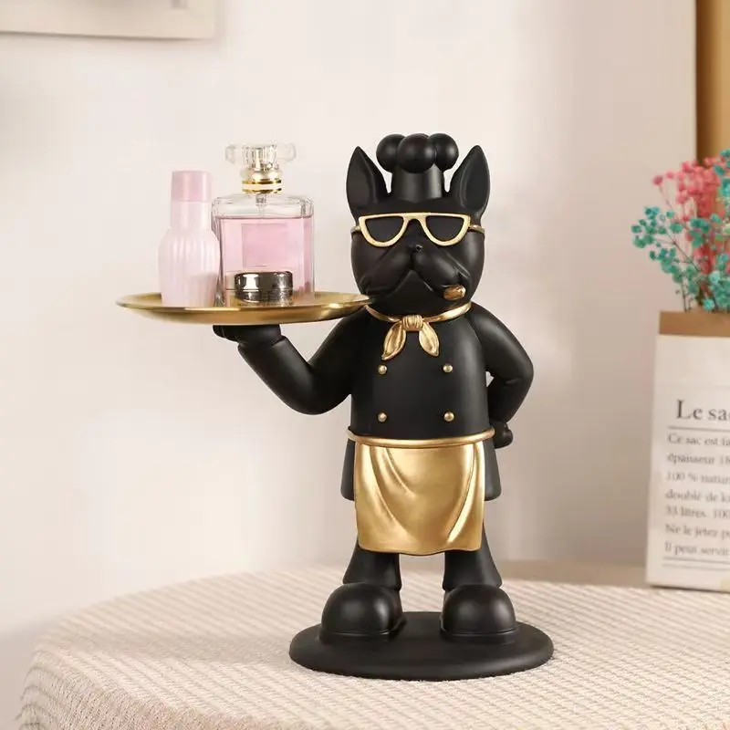 Harz Piraten Chef Statue Tablett Fernbedienung Schlüssel Moderne Eingang Halter Für Süßigkeiten Wohnkultur Kunst Esstisch Büro Schreibtisch Dekor