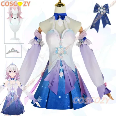 März 7. Cosplay Kostüm neue Haut Kleid Perücke Spiel Honkai Star Rail Uniform rosa Haar Astral Image