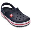 Clog CROCS "Crocband Clog", Kinder, Gr. 27, blau (navy, rot), Croslite, casual, Schuhe, Sandale, Sommerschuh, Badeschuh mit Lüftungsöffnungen