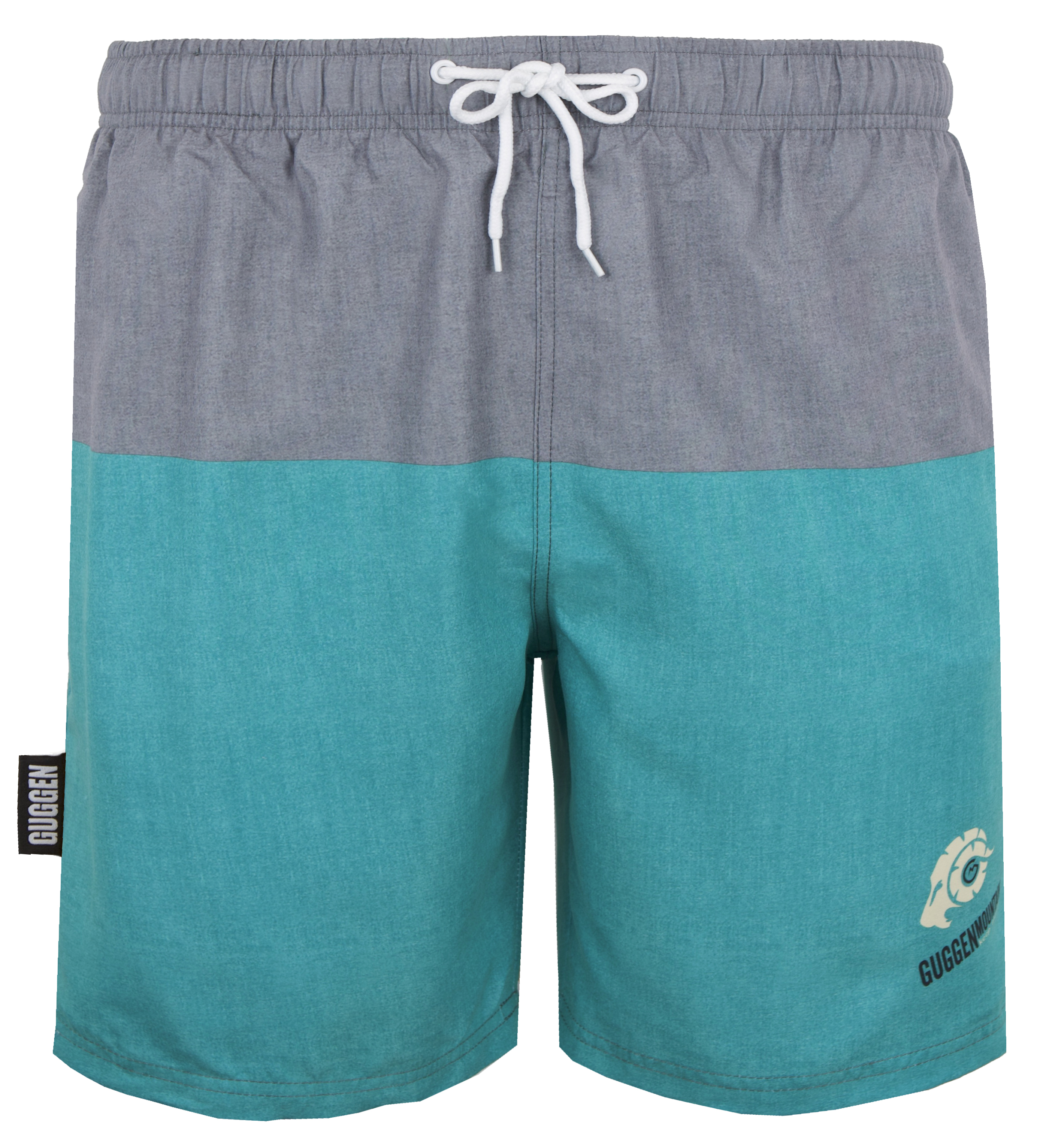 Herren Badehose mit Muster Streifen Grün Image