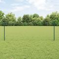 Post Recinzione 5 pcs U-Channel Verde 80 cm Acciaio, Recinzione Esagonale Verde 0.8x10 m Acciaio