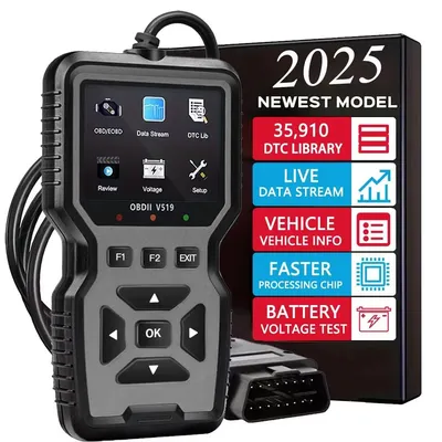 Upgraded Version of Obd2 Scanner Diagnostic Tool, Full-Featured Automatic Engine Fault Code Reader,