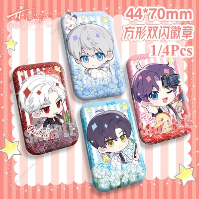 Game Love and Deepspace Xavier Zayne Rafayel Sylus Cosplay Square Badge Cartoon Bag Decor