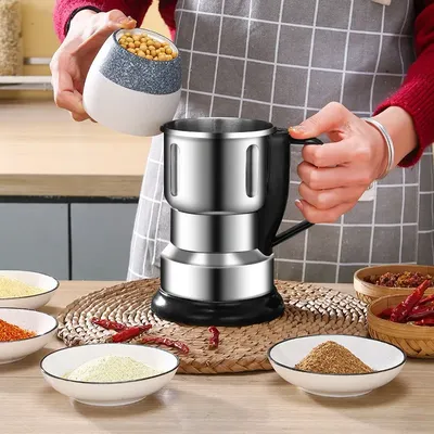 Electric Multipurpose Grinder Portable Coffee Grinder Automatic Spices Mill Household Stainless