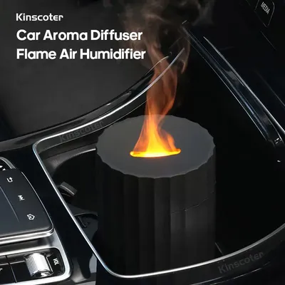 Newest RGB Flame Aroma Diffuser Aromatherapy Essential Oil Difusor USB Portable Air Humidifier Ultrasonic Nebulizer For Home Car