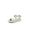 Trekkingsandale ECCO "ECCO CRUISE II", Damen, Gr. 40, grün (mintgrün), Leder, sportlich, Schuhe, Outdoorschuh, Sommerschuh, Freizeitsandale, mit Klettverschlüssen