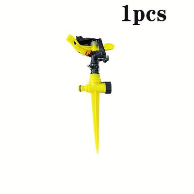 TEMU Adjustable Degree Garden Sprinkler With - High- Nozzle & Swing Arm Sprinkler Head, Durable Plastic Lawn & Garden Irrigation Tool For Water Distribution, Sprinklers For Lawn Image