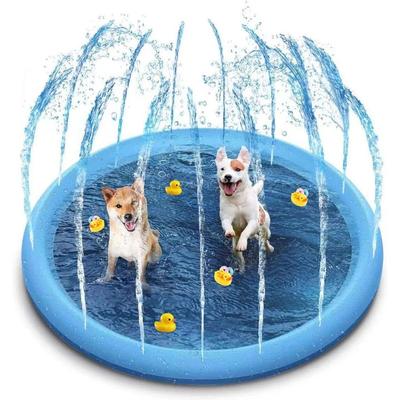 TEMU Outdoor Sprinkler Pad Dogs Puppies Pet Cooling Mat, Plastic Sprinkler Hose Image