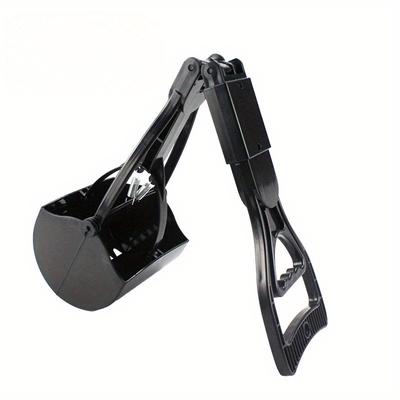 TEMU Portable Long-handle Dog Poop Scooper With Ergonomic Grip - Durable Waste Pickup Tool For Outdoor , Pet For Dog Owners Image