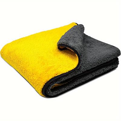 TEMU Large Size Microfibre Towels For Cars Drying 90cmx60cm Absorbent Auto Motorcycles Exterior Cleaning Towels 800gsm Image