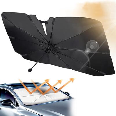TEMU Car Sunshade Car Windscreen Parasol With 360° Rotating Handle Blocking Plate Blackout Curtain Gear Car Cover Umbrella Image