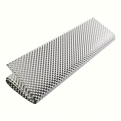 TEMU High-performance Aluminum Heat Shield 300x500mm - Universal Fit For Turbo Exhaust Systems, Direct Replacement Car Tool Accessory, Durable & Stylish Design, Car Exhaust Image
