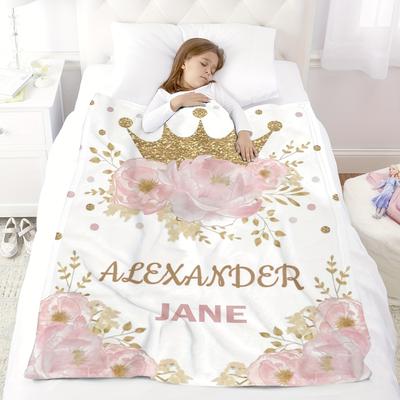 TEMU Custom Blanket For Girls, Customized Blankets With Names, Personalized Gifts, Best Gift Image