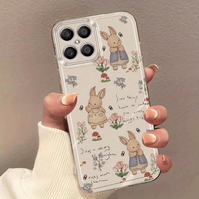 TEMU The Cute Rabbit Phone Case For Is Compatible With X5/x6/x6b 4g/x7b 4g/x7b 5g/x7/x7a/x8/x8 5g/x8a/x8b/x9 Transparent Personalized Soft Silicone Cases, Offering Full Protection With A Stylish And . Image