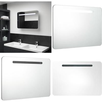 Vidaxl - LED-Spiegelschrank 80x9,5x55 cm - LED-Spiegelschrank - Badezimmerspiegel - Kosmetikspiegel Image