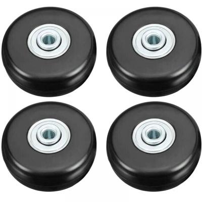 Cyslmuk - 4 Stück Kofferrollen, robuste Koffer-Reparaturrollen, 50 mm leises Gummi, universelle Image