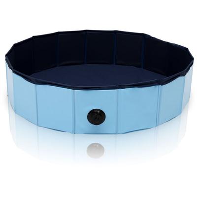 Hundepool Faltbarer Hundebadewanne Badewanne Schwimmbecken für Hunde Hundebad Größe s (80 cm Image