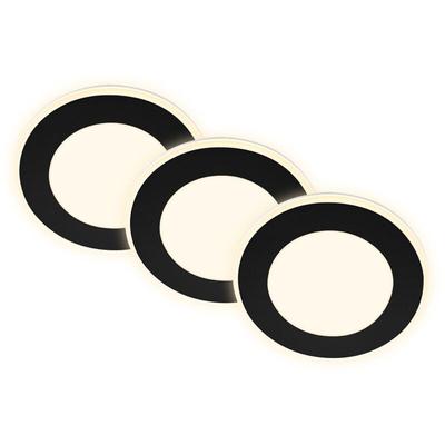 3er Set led Einbaustrahler led Einbauleuchten Spots 3 Schaltstufen warmweiß Image
