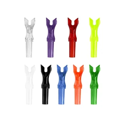 12/24/36/50/100pcs ID 6.2mm Archery Recure bow Arrow Practice Rapid fast Shooting Nocks Wide Open